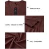 imageArachampampCloz Womens Soft V Neck Long Sleeve Casual Loose Fit Sweater TopsBrown