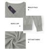 imageArachampampCloz Womens Soft V Neck Long Sleeve Casual Loose Fit Sweater TopsLight Grey