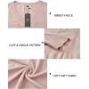 imageArachampampCloz Womens Soft V Neck Long Sleeve Casual Loose Fit Sweater TopsLight Pink02