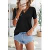 imageArachampampCloz Womens Wool Blend Summer Tops Lightweight Business Casual BlousesBlack