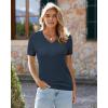 imageArachampampCloz Womens Wool Blend Summer Tops Lightweight Business Casual BlousesCabledusty Blue