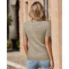 imageArachampampCloz Womens Wool Blend Summer Tops Lightweight Business Casual BlousesCablelight Coffee