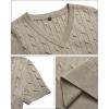 imageArachampampCloz Womens Wool Blend Summer Tops Lightweight Business Casual BlousesCablelight Coffee