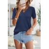 imageArachampampCloz Womens Wool Blend Summer Tops Lightweight Business Casual BlousesDark Blue