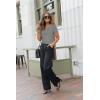 imageArachampampCloz Womens Wool Blend Summer Tops Lightweight Business Casual BlousesGrey