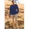 imageArachampampCloz Mens Wool Blend Loose Fit Sweater Ultra Soft 2025 Spring Bottoming Crewneck Fashion PulloverBlue