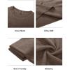imageArachampampCloz Mens Wool Blend Loose Fit Sweater Ultra Soft 2025 Spring Bottoming Crewneck Fashion PulloverCoffee