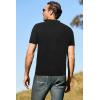 imageArachampampCloz Mens Wool Blended Button Down Shirt Short Sleeve Knit 2025 Summer Fashion Dress Shirts Casual Business GolfBlack