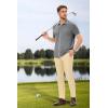 imageArachampampCloz Mens Wool Blended Button Down Shirt Short Sleeve Knit 2025 Summer Fashion Dress Shirts Casual Business GolfGray