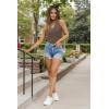 imageArachampampCloz Womens Non See Through Double VNeck Summer Casual Tanks 2025Coffee