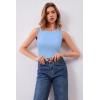 imageArachampampCloz Womens Non See Through Summer Business Casual Tanks 2025Light Blue