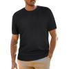 imageArachampampCloz Mens Wool Blend Loose Fit Sweater Ultra Soft 2025 Spring Bottoming Crewneck Fashion PulloverBlack
