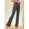 imageArachampampCloz Womens Stretch WrinkleFree Lightweight Bootcut Work Pants 2025Dark Grey