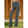 imageArachampampCloz Womens Stretch WrinkleFree Lightweight Bootcut Work Pants 2025Dark Grey