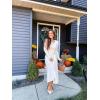 imageArachampampCloz Womens Wool Blend Tie Waist Pleated Fall Sweater Dress 2025Beige