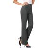 imageArachampampCloz Womens Stretch WrinkleFree Lightweight Bootcut Work Pants 2025Dark Grey