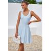 imageArachampampCloz Womens 2025 Summer Dresses Knitted Sleeveless Spring Casual Flowy A Line Beach Vacation Mini SundressLight Blue