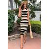 imageArachampampCloz Womens Non See Through 2 Piece Sets Summer Tank Top and Midi Skirt Knit OutfitsApricotblack