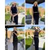 imageArachampampCloz Womens Non See Through 2 Piece Sets Summer Tank Top and Midi Skirt Knit OutfitsBlack