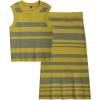 imageArachampampCloz Womens Non See Through 2 Piece Sets Summer Tank Top and Midi Skirt Knit OutfitsDark Yellowgreen