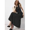imageArachampampCloz Womens Summer Maxi Dress 2025 Crew Neck Sleeveless Knitted Church Work Business Casual Outfits Long DressesBlack
