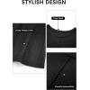 imageArachampampCloz Womens Summer Maxi Dress 2025 Crew Neck Sleeveless Knitted Church Work Business Casual Outfits Long DressesBlack