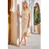 imageArachampampCloz Summer Skirt Sets Women 2 Piece Knit Outfits Short Sleeve Polo Shirts 2025 Fashion Midi Skirt Matching SetsApricot