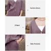 imageArachampampCloz Womens 2 Piece Sets Spring Summer Outfits 2024 Short Sleeve Cardigan Sweaters Wide Leg Pants Lounge TracksuitsGrey Purple