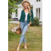 imageArachampampCloz Womens 2024 Lightweight Summer Cardigan 34 Sleeve Crochet Patterns Knit Shrug Sweater TopsPeacock Green