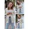 imageArachampampCloz Womens Lightweight Cardigan Sweater Fashion Long Sleeve Summer Casual Outfits with Pocket Cozy CloudsApricot