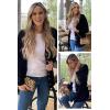 imageArachampampCloz Womens Lightweight Cardigan Sweater Fashion Long Sleeve Summer Casual Outfits with Pocket Cozy CloudsBlack