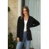 imageArachampampCloz Womens Lightweight Cardigan Sweater Fashion Long Sleeve Summer Casual Outfits with Pocket Cozy CloudsBlack
