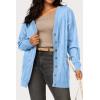 imageArachampampCloz Womens Lightweight Cardigan Sweater Fashion Long Sleeve Summer Casual Outfits with Pocket Cozy CloudsBlue