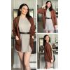 imageArachampampCloz Womens Lightweight Cardigan Sweater Fashion Long Sleeve Summer Casual Outfits with Pocket Cozy CloudsBrown
