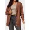 imageArachampampCloz Womens Lightweight Cardigan Sweater Fashion Long Sleeve Summer Casual Outfits with Pocket Cozy CloudsBrown