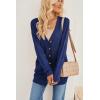 imageArachampampCloz Womens Lightweight Cardigan Sweater Fashion Long Sleeve Summer Casual Outfits with Pocket Cozy CloudsNavy Blue