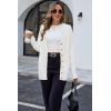 imageArachampampCloz Womens Lightweight Cardigan Sweater Fashion Long Sleeve Summer Casual Outfits with Pocket Cozy CloudsOffwhite