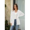 imageArachampampCloz Womens Lightweight Cardigan Sweater Fashion Long Sleeve Summer Casual Outfits with Pocket Cozy CloudsOffwhite