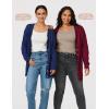 imageArachampampCloz Womens Lightweight Cardigan Sweater Fashion Long Sleeve Summer Casual Outfits with Pocket Cozy CloudsWine