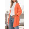 imageArachampampCloz Womens 2025 Summer 34 Short Sleeve Open Front Lightweight Outfit Cardigan Casual Kimono Beach SweaterOrange