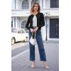 imageArachampampCloz Womens 2025 Summer Lightweight Cardigan Long Sleeve Cable Knit Hollow Out Bow Embroidery TopsBlack