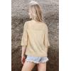 imageArachampampCloz Womens Lightweight Cardigan Short Sleeve Shrugs Button Crochet Knit Fashion Sweaters Tops Cozy CloudsApricot