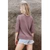 imageArachampampCloz Womens Lightweight Cardigan Short Sleeve Shrugs Button Crochet Knit Fashion Sweaters Tops Cozy CloudsGrey Purple
