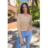 imageArachampampCloz Womens Soft Cropped Cardigan Casual Lightweight Shrug Sweater TopsApricot