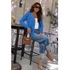 imageArachampampCloz Womens Soft Cropped Cardigan Casual Lightweight Shrug Sweater TopsBlue