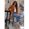 imageArachampampCloz Womens Soft Cropped Cardigan Casual Lightweight Shrug Sweater TopsCaramel