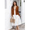 imageArachampampCloz Womens Soft Cropped Cardigan Casual Lightweight Shrug Sweater TopsCaramel