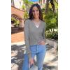 imageArachampampCloz Womens Soft Cropped Cardigan Casual Lightweight Shrug Sweater TopsGray