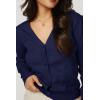 imageArachampampCloz Womens Soft Cropped Cardigan Casual Lightweight Shrug Sweater TopsNavy