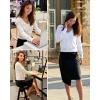 imageArachampampCloz Womens Soft Cropped Cardigan Casual Lightweight Shrug Sweater TopsWhite